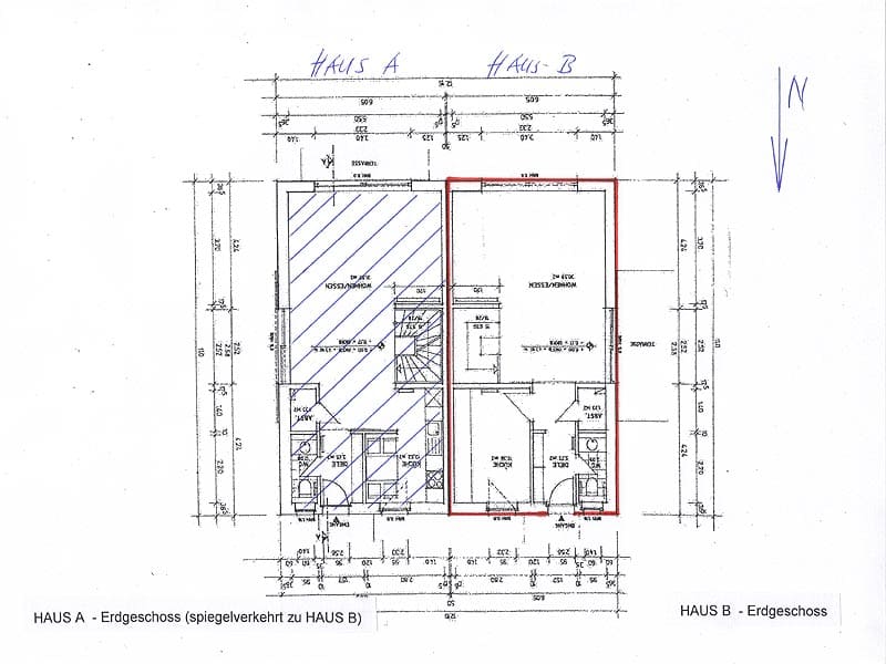 Grundriss der Wohnung